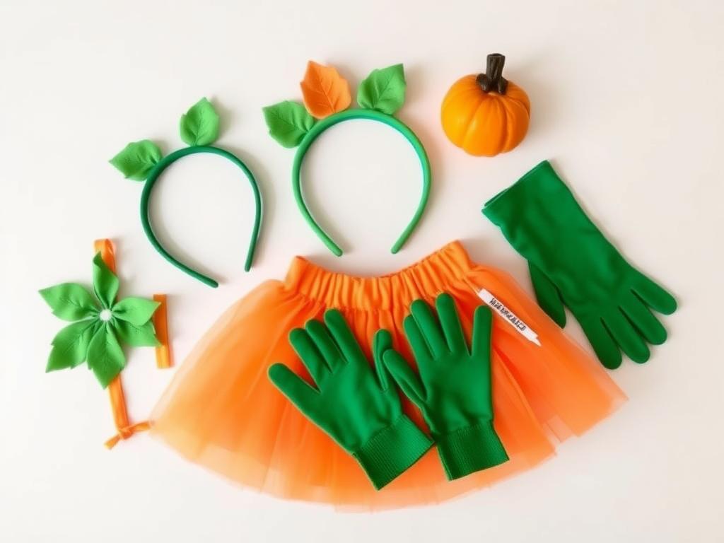 Dodatkowe akcesoria do stroju dyni dla dziecka