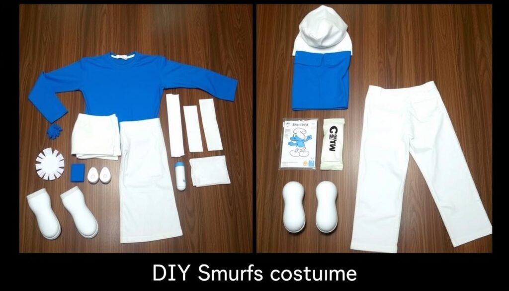 Gotowy strój smerfa DIY - jak zrobić kompletny niebieski strój smerfa